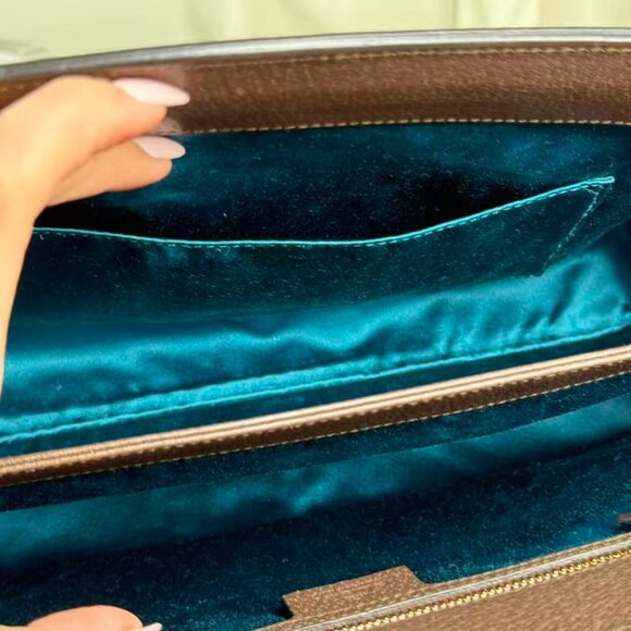 Gucci GG Logo Supreme Large Ophidia Large Shoulder Bag with Iconi Chian - Picture 10 of 10